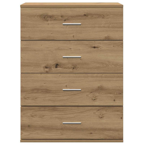 vidaXL Sideboard with Drawer with Storage Artisan oak Engineered wood