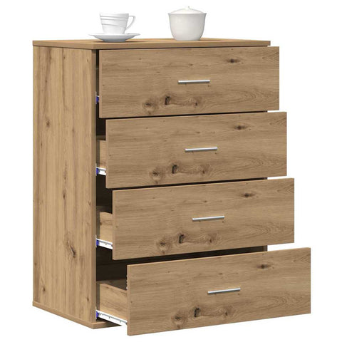 vidaXL Sideboard with Drawer with Storage Artisan oak Engineered wood