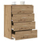 vidaXL Sideboard with Drawer with Storage Artisan oak Engineered wood
