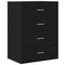 vidaXL Sideboard with Drawer with Storage Black oak Engineered wood