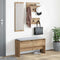 vidaXL Hallway Furniture Set 4 pcs Black oak 90 x 31 x 46.5 cm