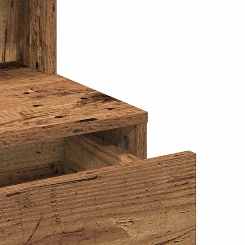 vidaXL Dressing Table Old wood Particle board