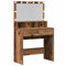 vidaXL Dressing Table Old wood Particle board