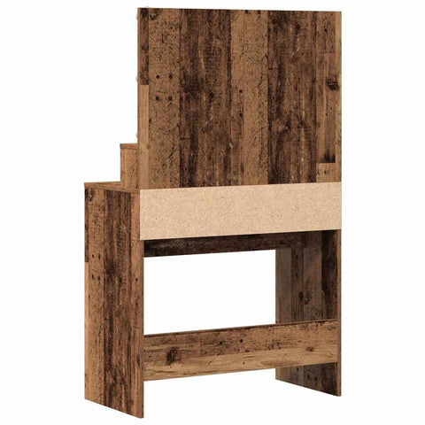 vidaXL Dressing Table Old wood Particle board