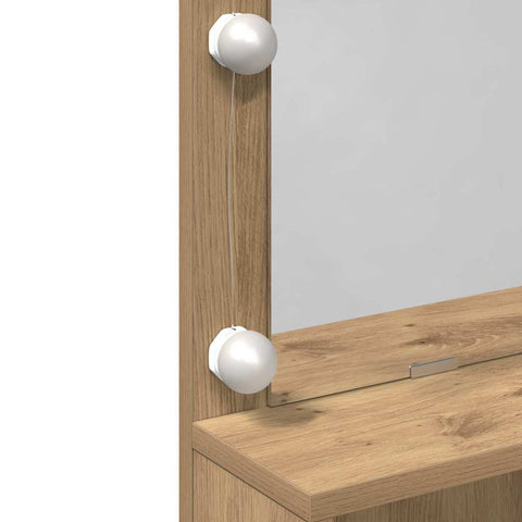 vidaXL Dressing Table Artisan oak Particle board