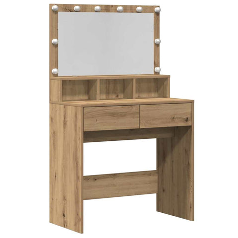 vidaXL Dressing Table Artisan oak Particle board