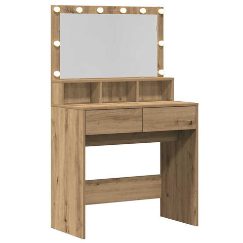 vidaXL Dressing Table Artisan oak Particle board