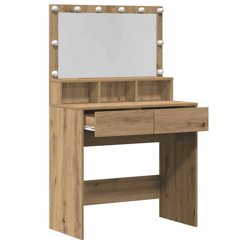 vidaXL Dressing Table Artisan oak Particle board