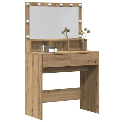 vidaXL Dressing Table Artisan oak Particle board