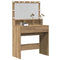 vidaXL Dressing Table Artisan oak Particle board