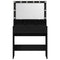 vidaXL Dressing Table Black oak Particle board