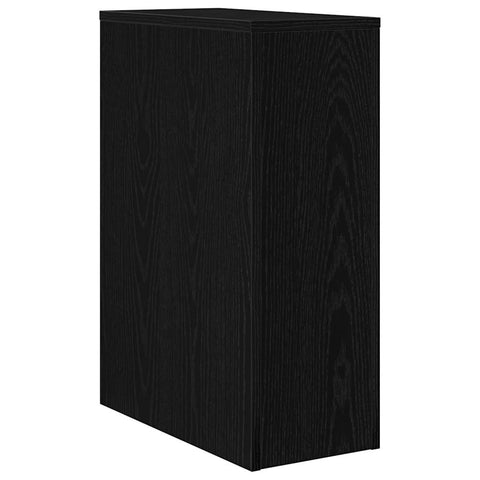 vidaXL Bathroom Furniture Set Wall-mounted Black Oak 22 x 44 x 61.5 cm
