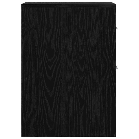 vidaXL Bathroom Furniture Set Wall-mounted Black Oak 22 x 44 x 61.5 cm