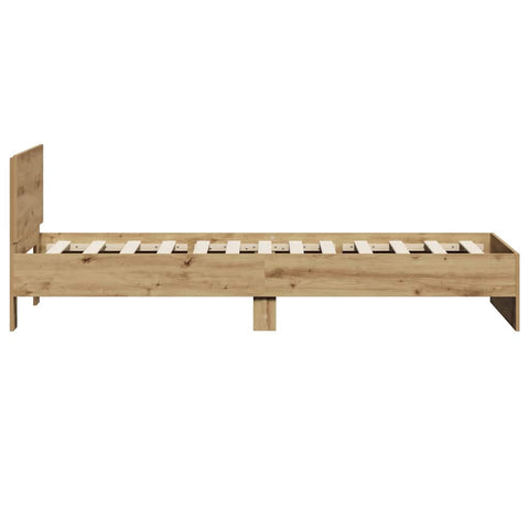 vidaXL Bed Frame Artisan oak 90 x 200 cm Engineered Wood