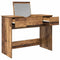 vidaXL Dressing Table with Mirror Old Wood 100x45x76 cm