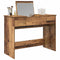vidaXL Dressing Table with Mirror Old Wood 100x45x76 cm