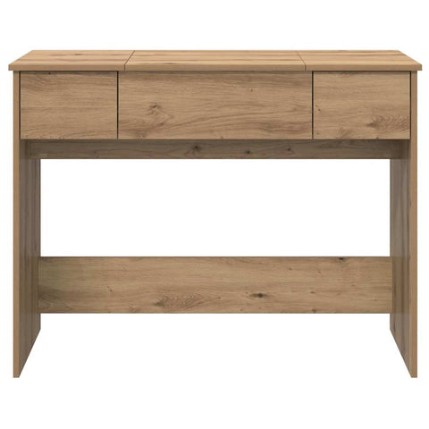 vidaXL Dressing Table with Mirror Artisan Oak 100x45x76 cm