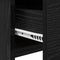 vidaXL Dressing Table with Mirror Black Oak 100x45x76 cm