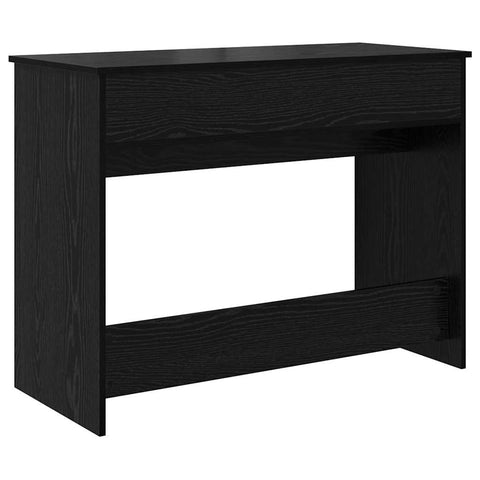 vidaXL Dressing Table with Mirror Black Oak 100x45x76 cm