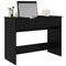 vidaXL Dressing Table with Mirror Black Oak 100x45x76 cm