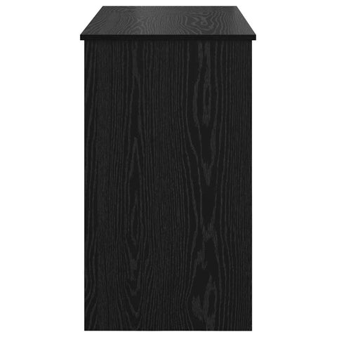 vidaXL Dressing Table with Mirror Black Oak 100x45x76 cm