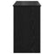 vidaXL Dressing Table with Mirror Black Oak 100x45x76 cm