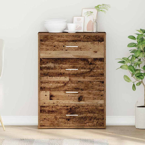 vidaXL Sideboard with Drawer Old wood 60 x 31 x 84 cm Particle board