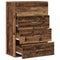 vidaXL Sideboard with Drawer Old wood 60 x 31 x 84 cm Particle board
