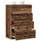 vidaXL Sideboard with Drawer Old wood 60 x 31 x 84 cm Particle board