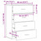vidaXL Sideboard with Drawer Old wood 60 x 31 x 84 cm Particle board