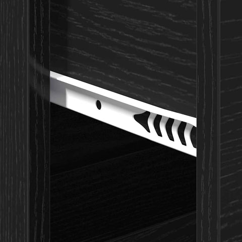 vidaXL Sideboard with Drawer Black oak 60 x 31 x 84 cm Particle board