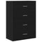 vidaXL Sideboard with Drawer Black oak 60 x 31 x 84 cm Particle board
