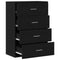 vidaXL Sideboard with Drawer Black oak 60 x 31 x 84 cm Particle board