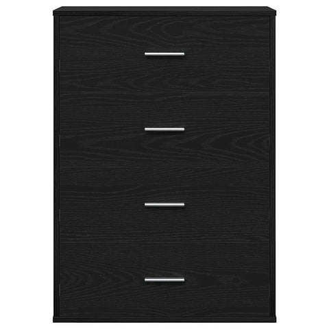 vidaXL Sideboard with Drawer Black oak 60 x 31 x 84 cm Particle board