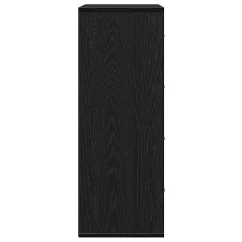 vidaXL Sideboard with Drawer Black oak 60 x 31 x 84 cm Particle board