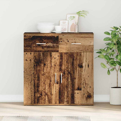 vidaXL Sideboard with Drawer with Shelf with Storage with Door Old wood Engineered wood
