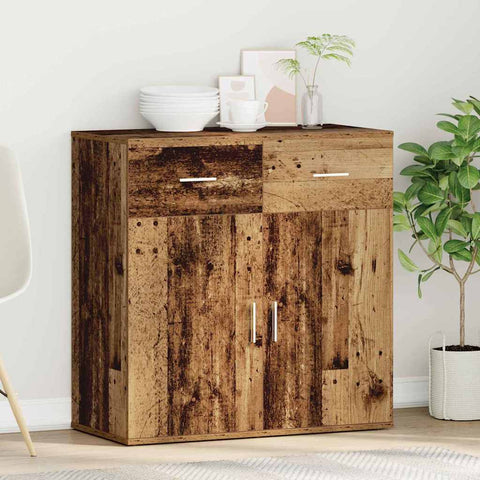 vidaXL Sideboard with Drawer with Shelf with Storage with Door Old wood Engineered wood