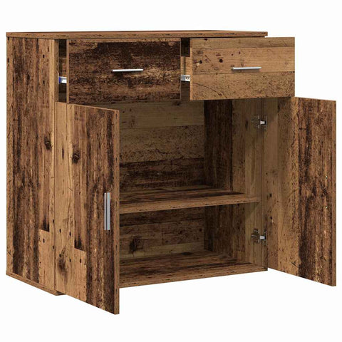 vidaXL Sideboard with Drawer with Shelf with Storage with Door Old wood Engineered wood