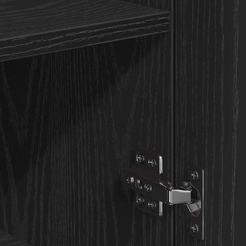 vidaXL Sideboard with Drawer with Shelf with Storage with Door Black oak Engineered wood