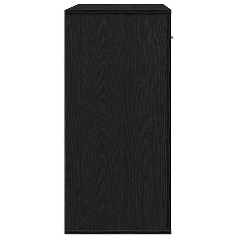 vidaXL Sideboard with Drawer with Shelf with Storage with Door Black oak Engineered wood