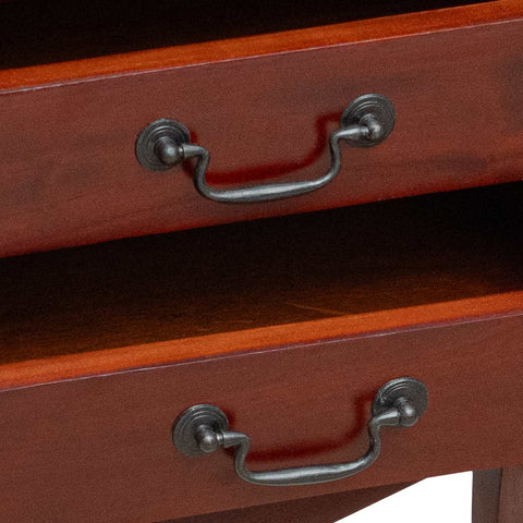 vidaXL Side Table Brown 60.5 x 30 x 61 cm Solid Mahogany Wood