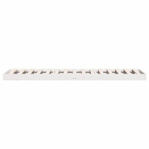 vidaXL Floor Bed Frame White 80x210 cm Solid Wood Pine