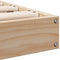 vidaXL Floor Bed Frame Natural 100 x 210 cm Solid Pine wood