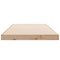 vidaXL Floor Bed Frame Natural 100 x 210 cm Solid Pine wood