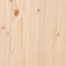 vidaXL Floor Bed Frame Natural 100 x 210 cm Solid Pine wood