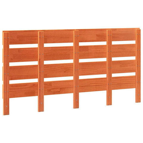 vidaXL Wood Headboard Wax brown 160.5 x 3 x 80 cm Solid pine wood
