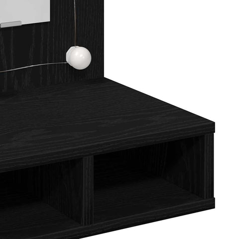 vidaXL Mirror Cabinet Black oak 62 x 31.5 x 62 cm Engineered Wood