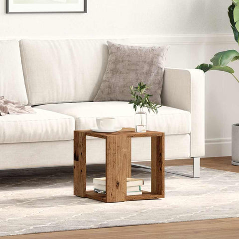 vidaXL Coffee Table Old Wood Solid Reclaimed Wood 32 x 32 x 30 cm