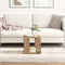 vidaXL Coffee Table Artisan oak Solid oak wood 32 x 32 x 30 cm Durable