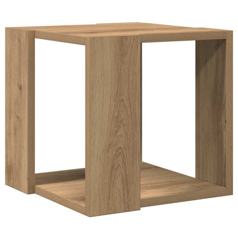 vidaXL Coffee Table Artisan oak Solid oak wood 32 x 32 x 30 cm Durable